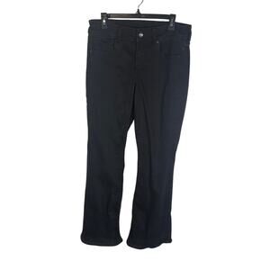 American Eagle Next Level Stretch Jeans Womens 12 Black Kick Boot Flare